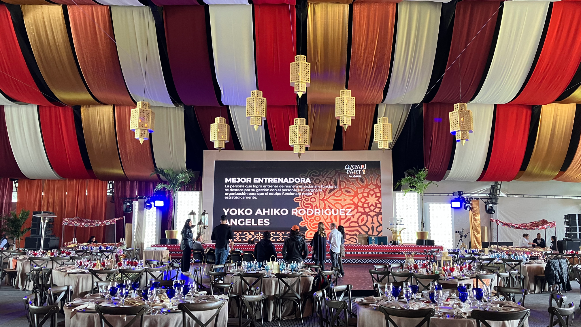 Qatar, su magia, riqueza cultural y tradición, elegancia y color fueron los motivos para la fiesta de Fin de Año de la empresa de seguros INTER.MX 2022